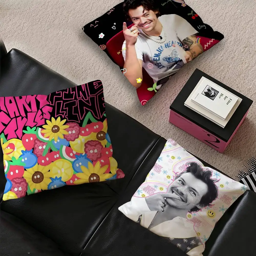 H-Harrys Music S-Styles Pillow Anime Pillow Sofa Bed Head Pillow Cover Cushion Cover 45x45 cm Fashion