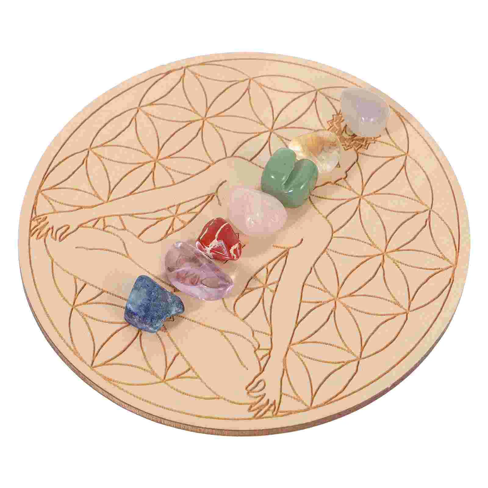 Yoga Healing Stone Crystal Pillar Chakra Stones Multi-function Gems Board Decoration