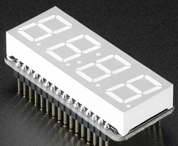 Tela verde FeatherWing, desenvolvimento Winder, 4 dígitos, 7 segmentos, 3107, 0,56 ", 1pc