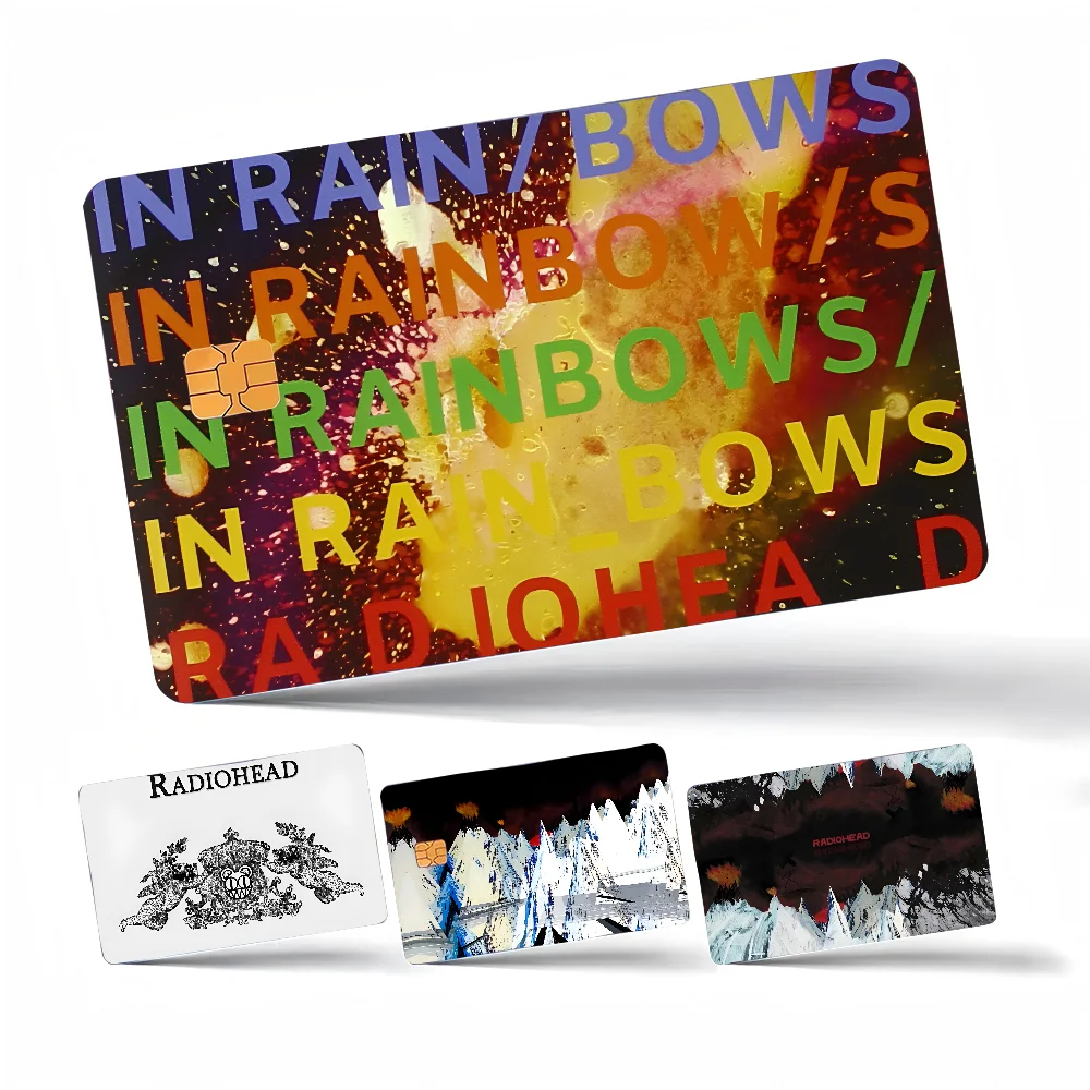 Rock Band Radiohead MusicAnime Cartoon Sticker Film Skin for Credit Card Debit Bank Bus Card