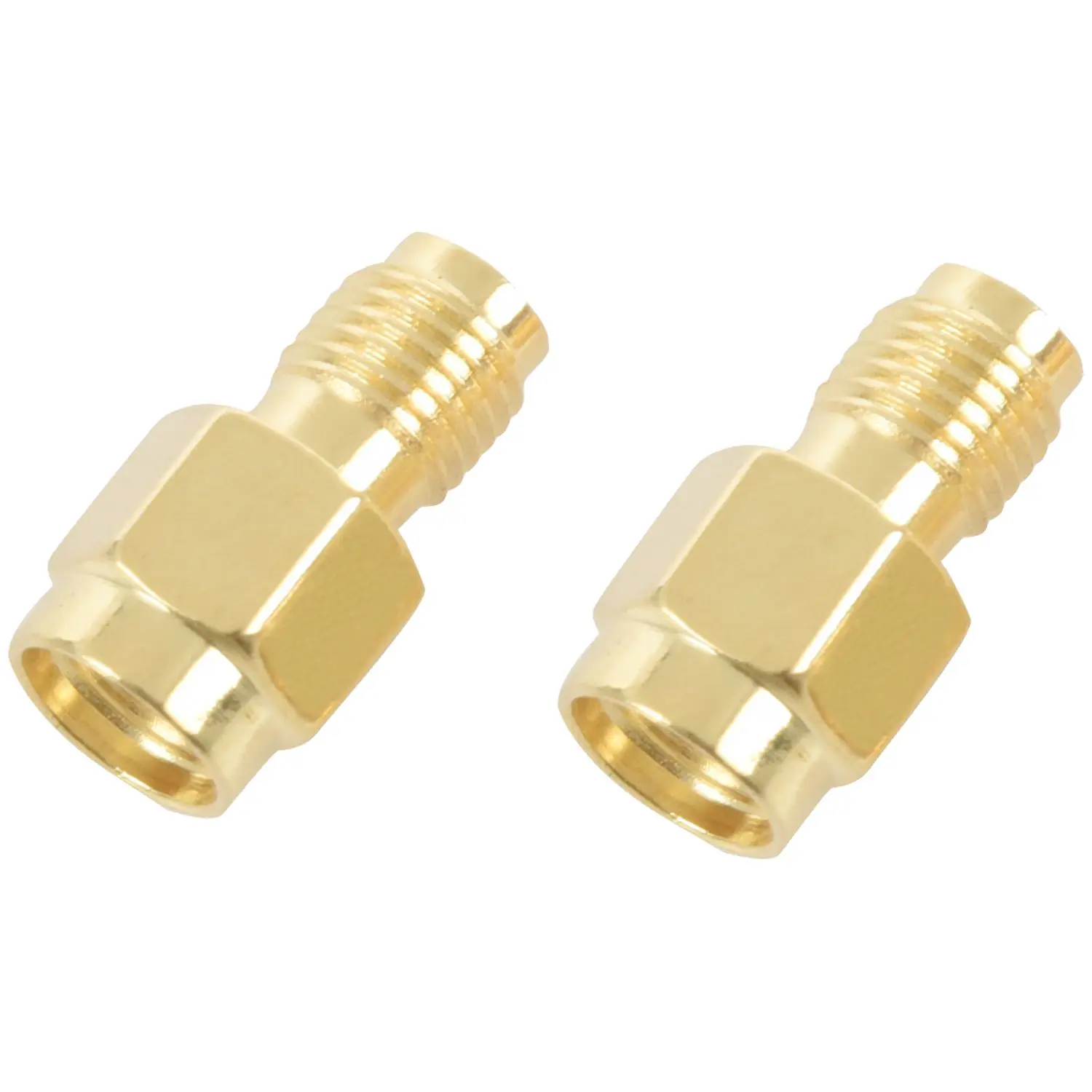 2PCS RF coaxial coax adapter SMA female to RP-SMA male