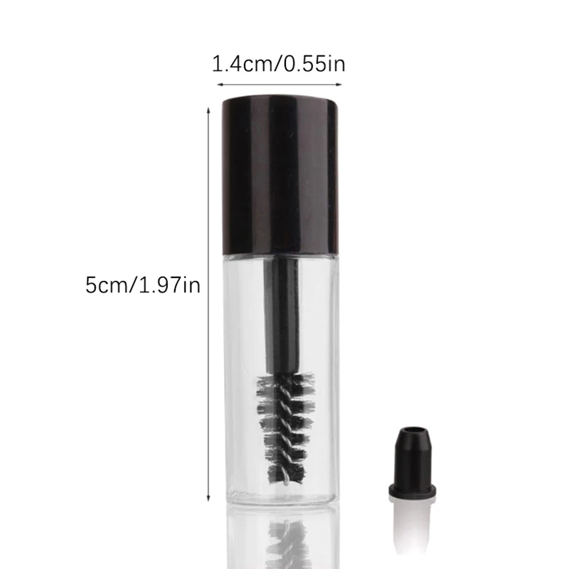 Empty Mascara Bottles With Wand Refillable 0.8ml Empty Mascara Tube DIY Wand Eyelash Cream Container Liquid Bottle