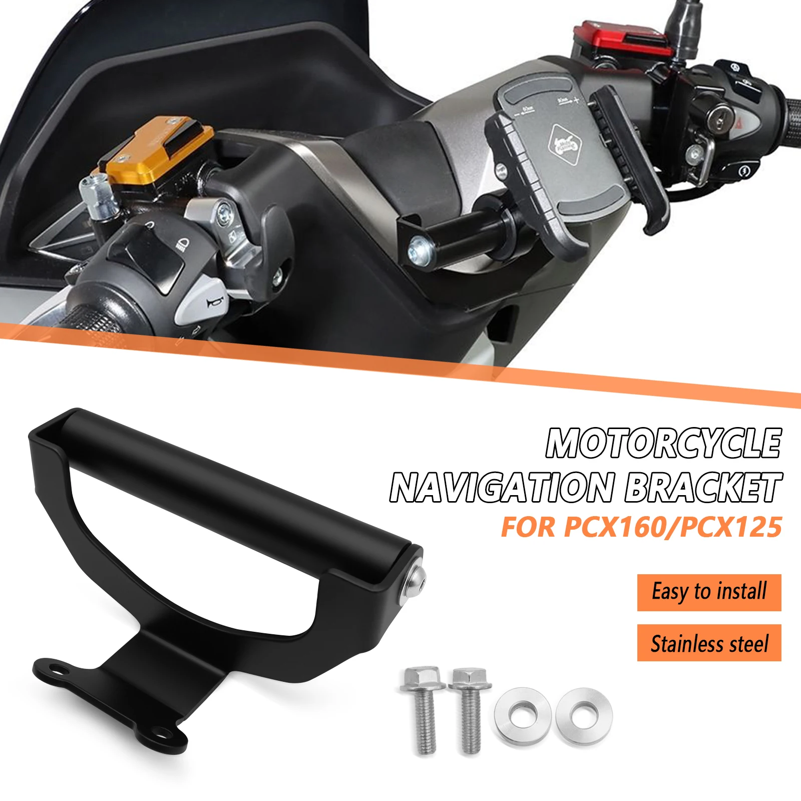 

For Motorcycle Phone Holder Stand GPS Navigation Plate Mount Bracket Extension Holder pcx160 2025 PCX125 2025 PCX160 pcx 125