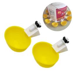 2 PCS Automatic Poultry Drinker Chicken Duck Drinking Machine Hanging Water Cup Drinking Bowls Drinking Dispenser Tools