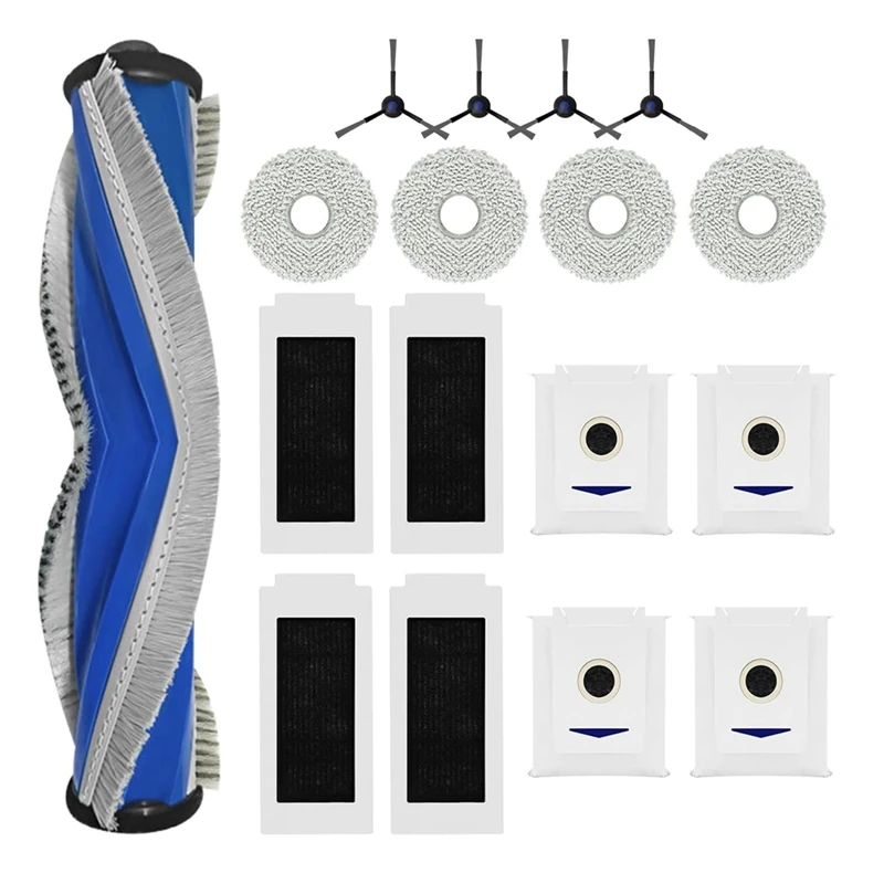 ECOVACS DEEBOT T30 프로용 옴니 부품 롤러 메인 사이드 브러시 헤파 필터 걸레 천 먼지 봉투 액세서리