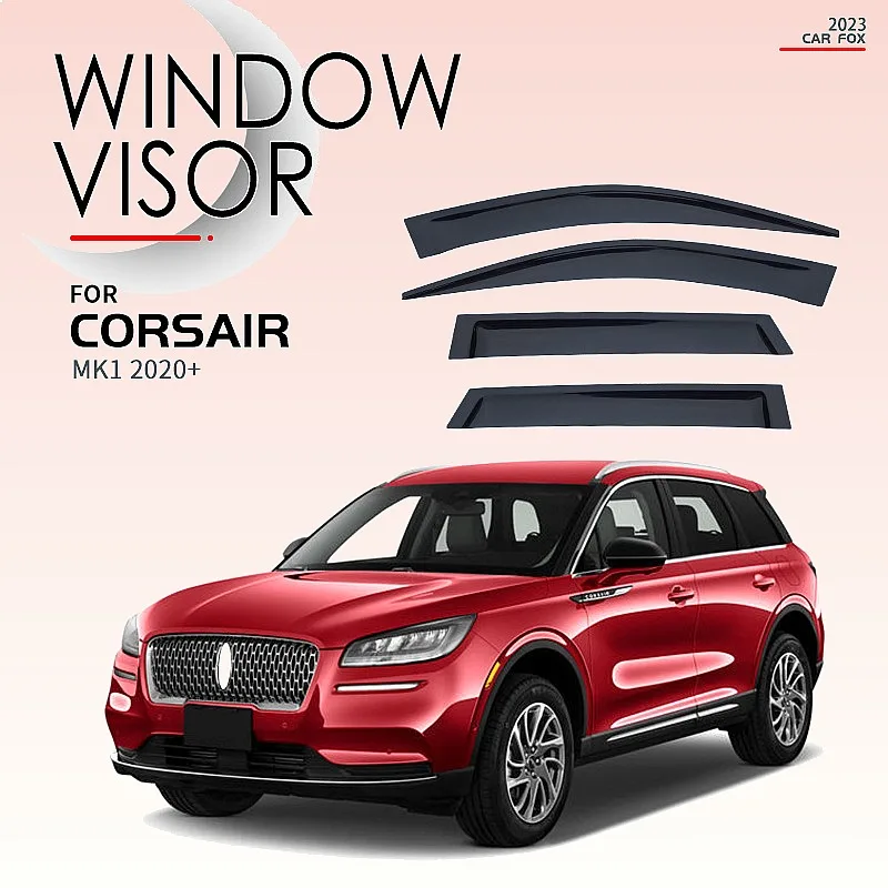 

For LINCOLN CORSAIR 2020+ Window Visor Rain Sun Shade Car Awning Side Windshield Auto Accessories