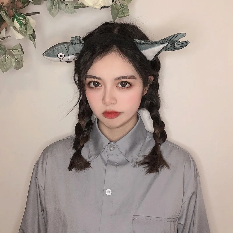 

Carrot Salted Fish Cute Fabric Hair Band Tied Hair Ladies Funny Headband Bair Accessories