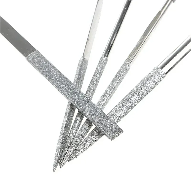 

10Pcs Diamond Needle File Set 3x140mm Mini Needle File Kit For Stone Glass Metal Carving Craft Hand Tools Needle File Set