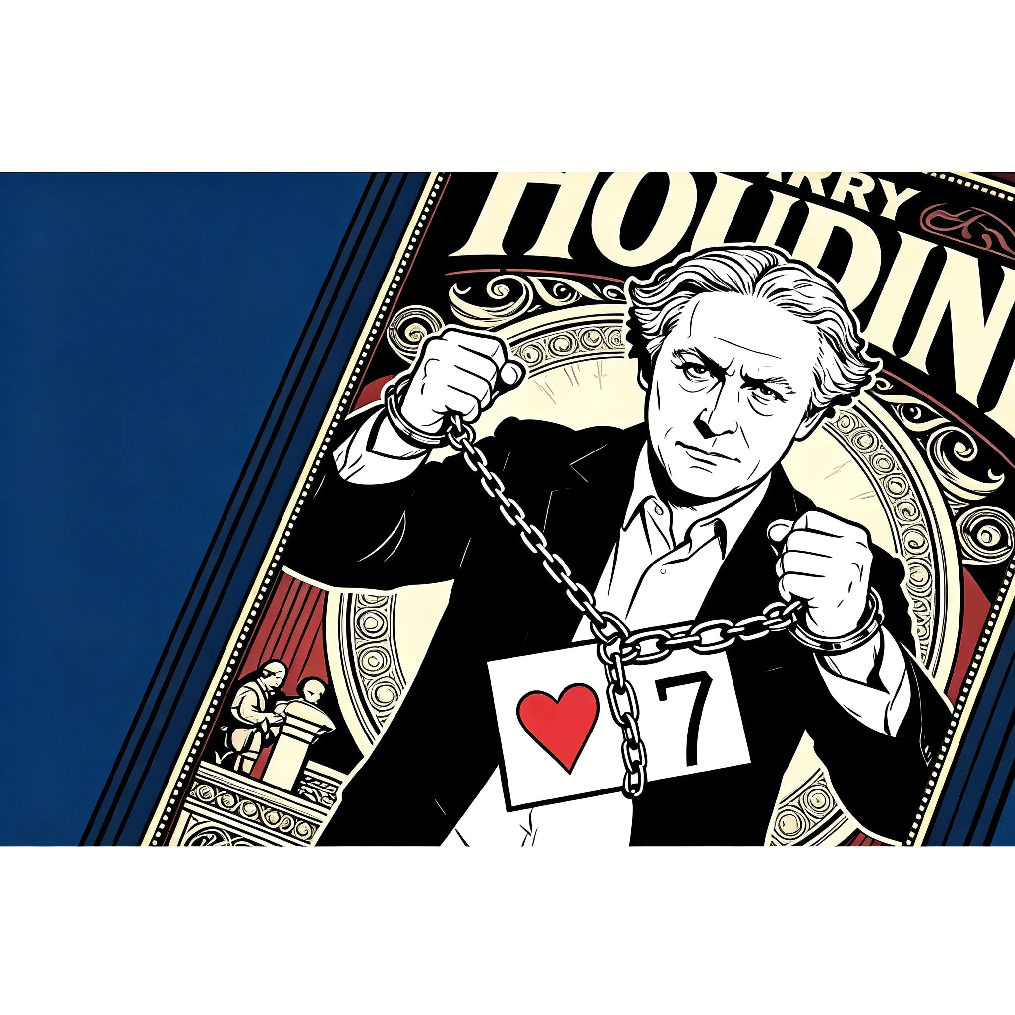 Houdini 52 Prediction 2.0 by J.C Magic Any Card Named Mentalism Stage Magic Tricks Poster Illusion Gimmick Props