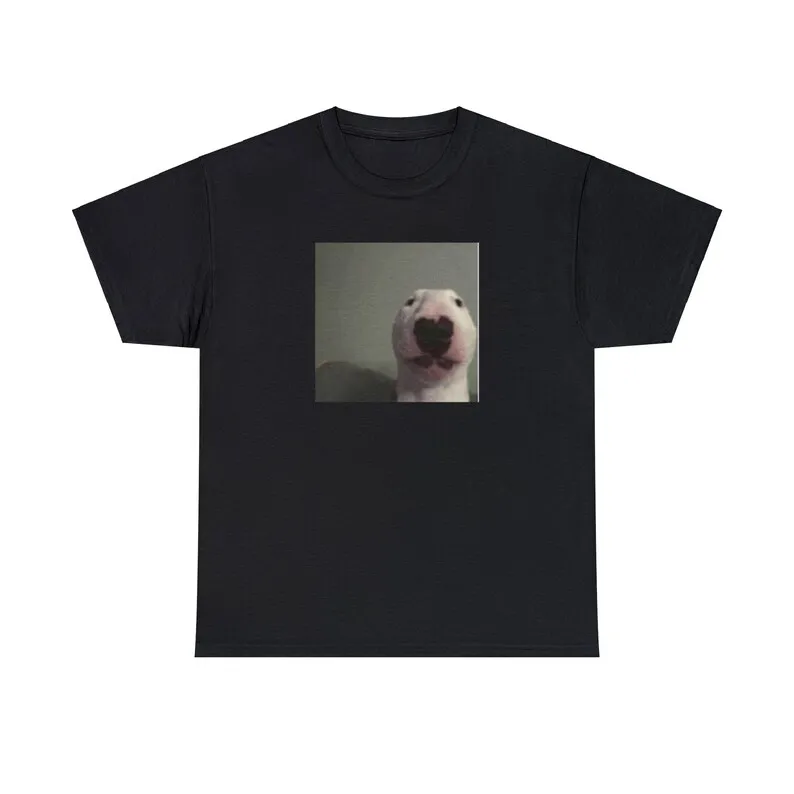 

Dog T Shirt Unisex Adult Regular Fit O-Necked Tees Cotton Men's Printed Tops