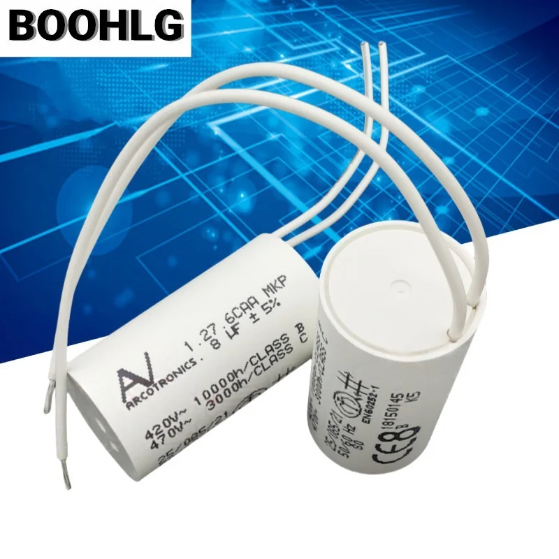 

1PCS AV 1.27.6CAA MKP 8uF Start-up and Run Capacitor