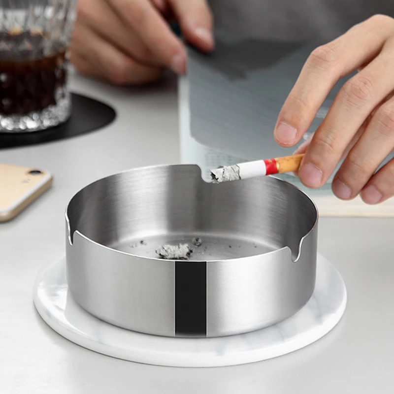 8/10Cm Easy Cleaning Ashtray Fly Ash Proof Ash Tray Portable Stylish Smoke Holder Cigarette Accessories