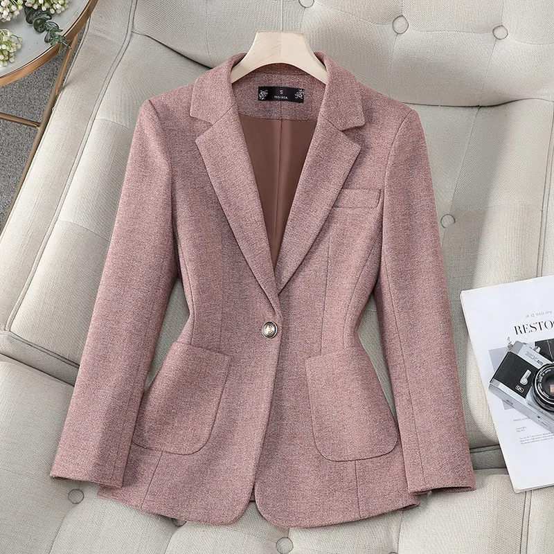 

2025Autumn and winter casual fashion women's professional blazer coat for cross-border foreign trade8988