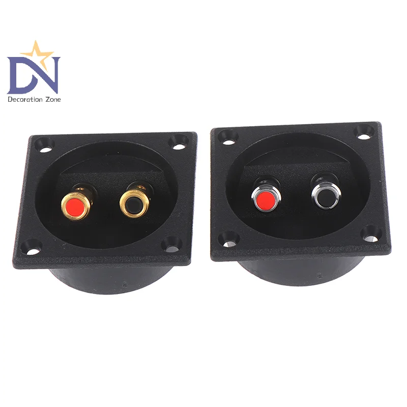 1Pc 50mm Round Cup Subwoofer Plug Car Stereo Speaker Box Terminal Connector