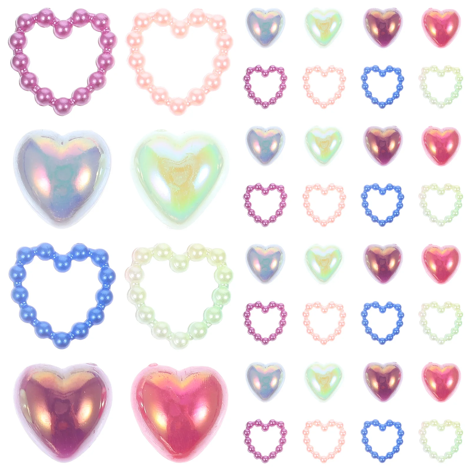 1 pacote de pingentes de pérola para unhas, imitação de pérolas com parte traseira lisa, leve, tamanho pequeno para arte em unhas, joias, enfeites artesanais