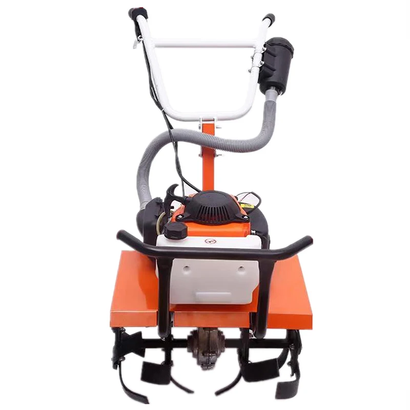 

Electric start four-stroke scarifier light micro-tiller rotary tiller hand push weeding hoe