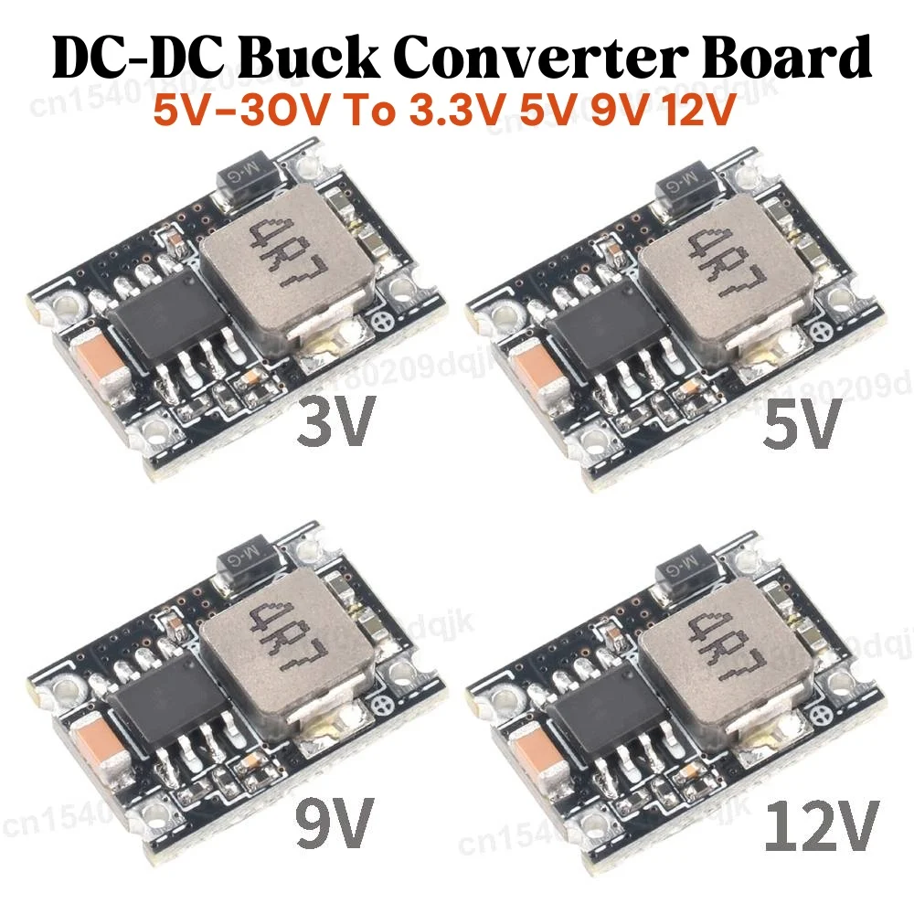 DC-DC Buck Converter Step Down Einstellbare Spannungs Regler Modul 5V-30V Zu 3,3V 5V 9V 12V 3A Für Auto Motorrad Batterie