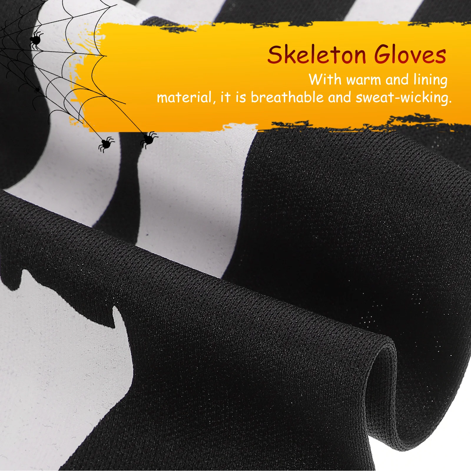 Long Arm Gloves 1 Pair Halloween Full Finger Costume for Cosplay Party Winter Wear Creepy Hand Accessory