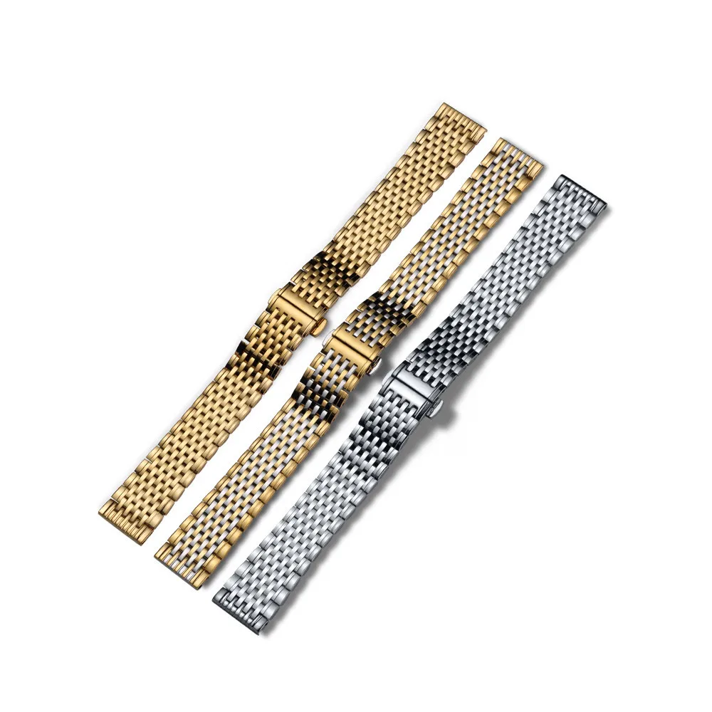 Precision Steel Butterfly Buckle Watch Chain For Longines La Grande  Original L4 Watch Strap Women\'s Bracelet  Ultra Thin Style