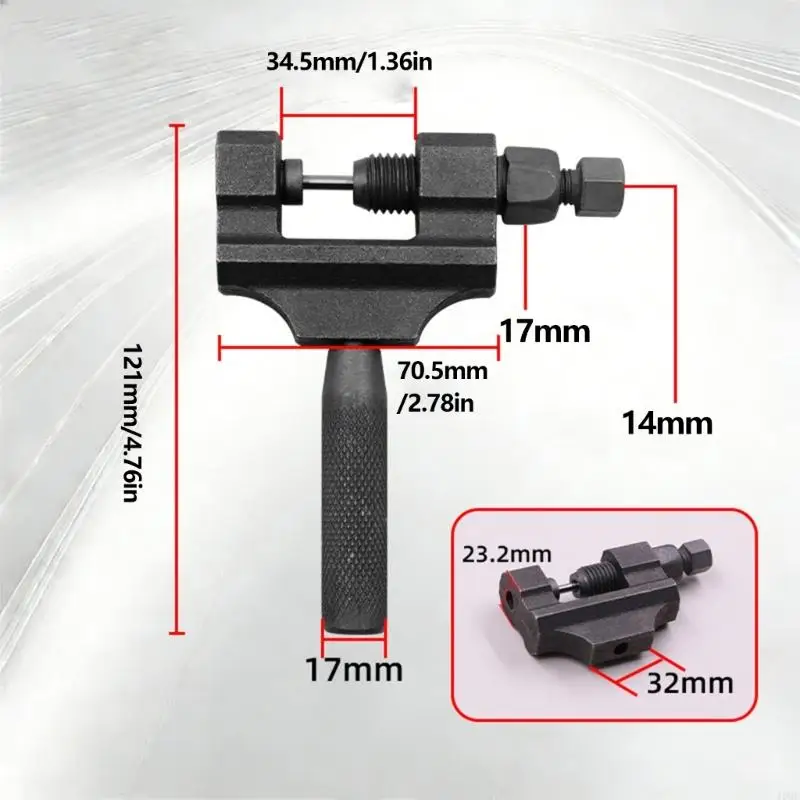 Heavy Duty Motorcycle Chain Breaker Removal Tool Works On 420 To 530 Chains Strong Metal Construction Precise Removal JOME