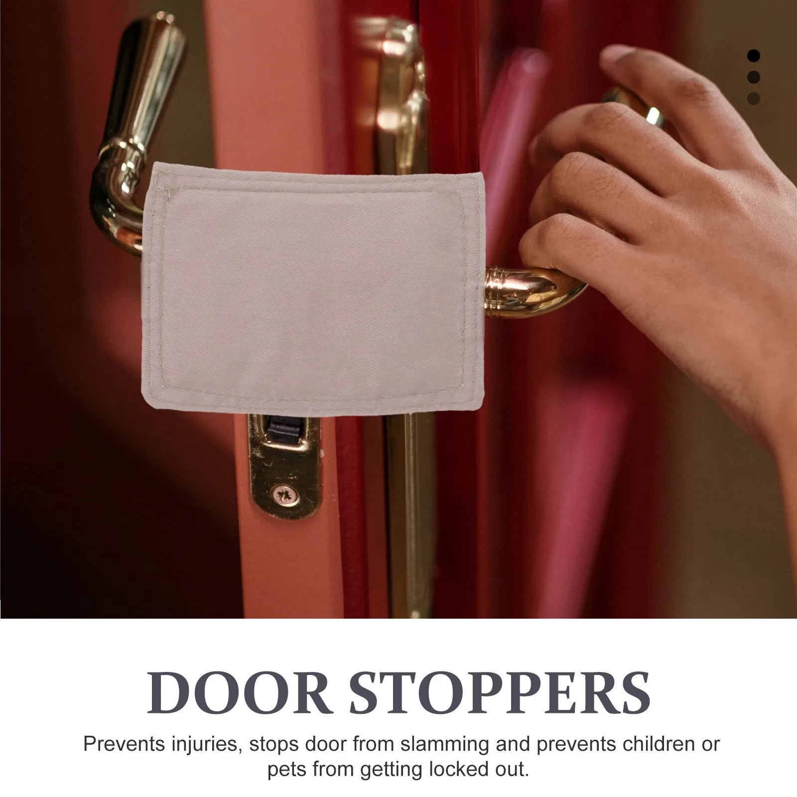 

3pcs Safety Stopper Premium Oxford Cloth Baby Proof Guard For Kids Home Door Block Room Door Pinch Guard