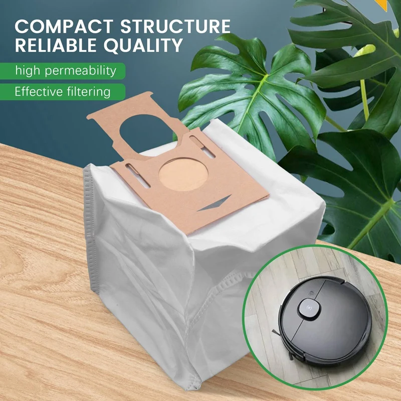 Paquete de 10 bolsas de polvo para aspiradora Ecovacs DEEBOT OZMO T8 AIVI T8 Max T8 Series T9 Series N8 Pro Plus N8 Pro Robot Vacuum Part