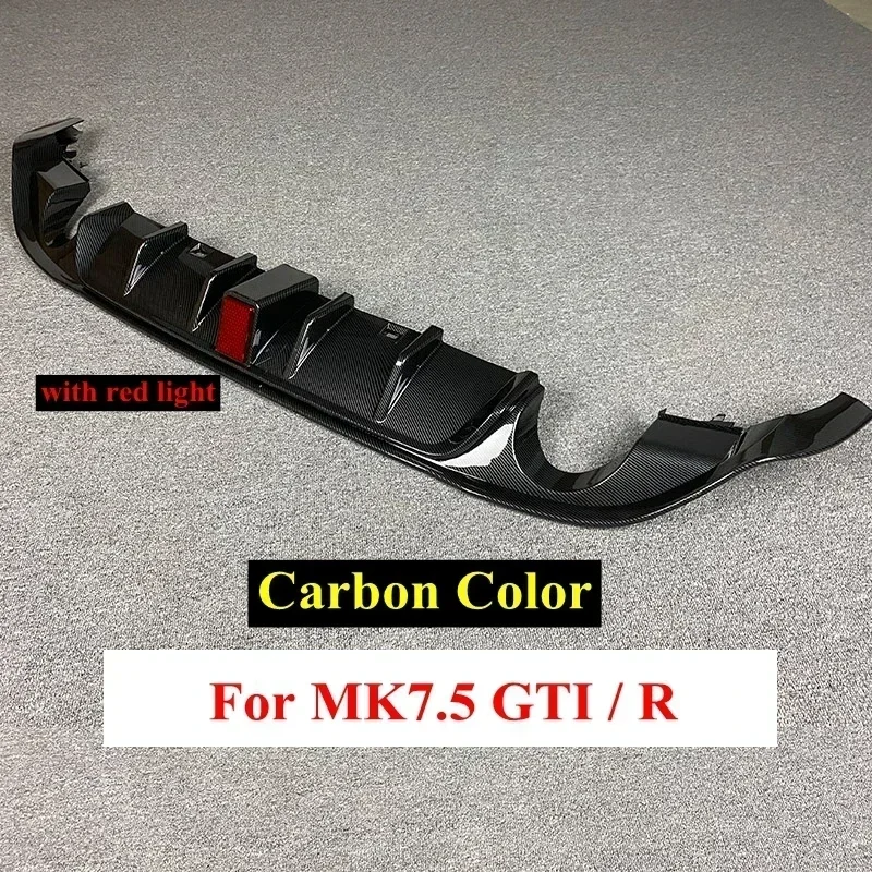 Voor Volkswagen Golf 7.5 Gti Mk7.5 Gti Tcr Auto Achterbumper Diffuser Achterzijde Splitter Spoiler Lip Voor Mk7.5 Golf 7.5 Standaard - afbeelding 1