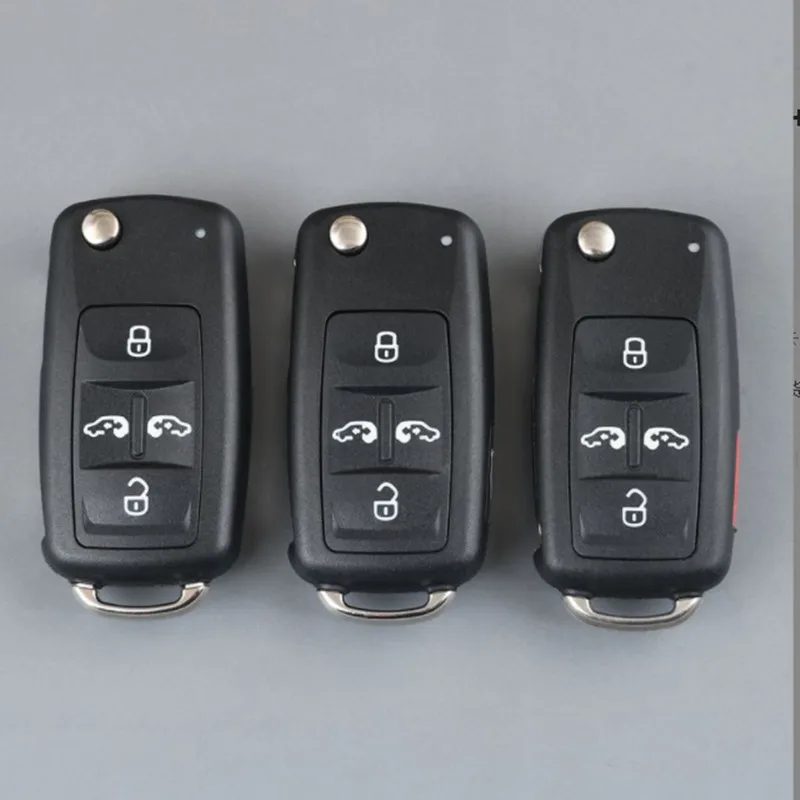 

2 шт., 4/5 кнопочный автомобильный откидной чехол для ключей для VW Volkswagen Sharan Multivan T5 Caravelle MPV, автоматический складной чехол для брелка, замена