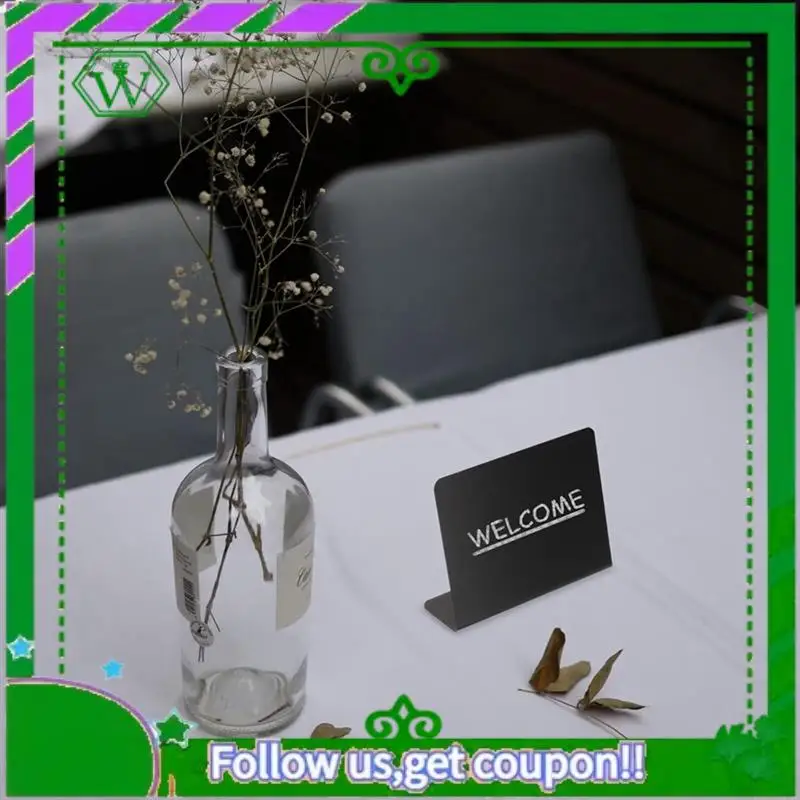 Reliable-20Pcs Table Signs Food Board Buffet Party Labels Message Blackboard Chalk Table Display Price Tabletop Durable Easy Ins