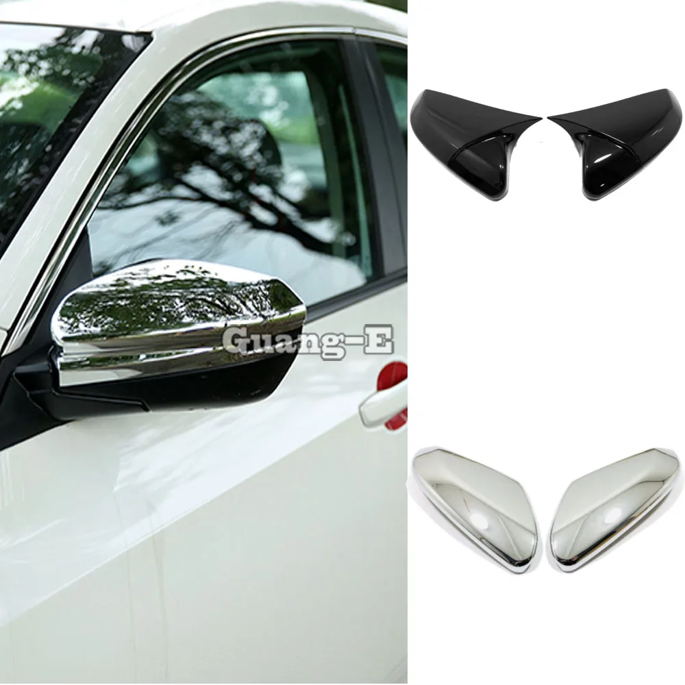 

ABS Plastic Decoration Rear View Rearview Side Glass Mirror Trim Frame For Honda Civic 10th Sedan 2016 2017 2018 2019 2020 2021