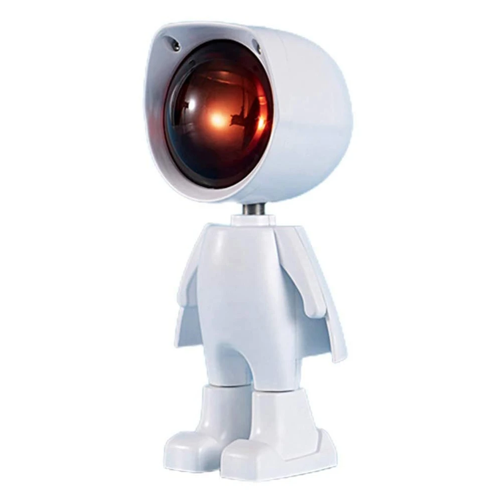 USB Projector Lamp Robot Projection Light Night Light 360° Adjustable LED Projector Lamp Room Decoration Sun