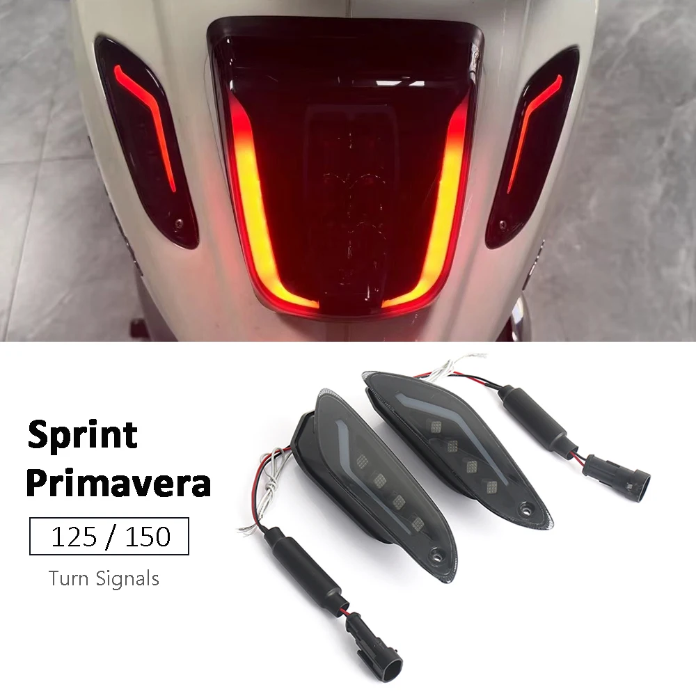 

Motorcycle Front Rear Turn Signal Light Taillight For Vespa Primavera 125 150 Sprint 150 SPRINT 125 Flasher Indicator Accessorie