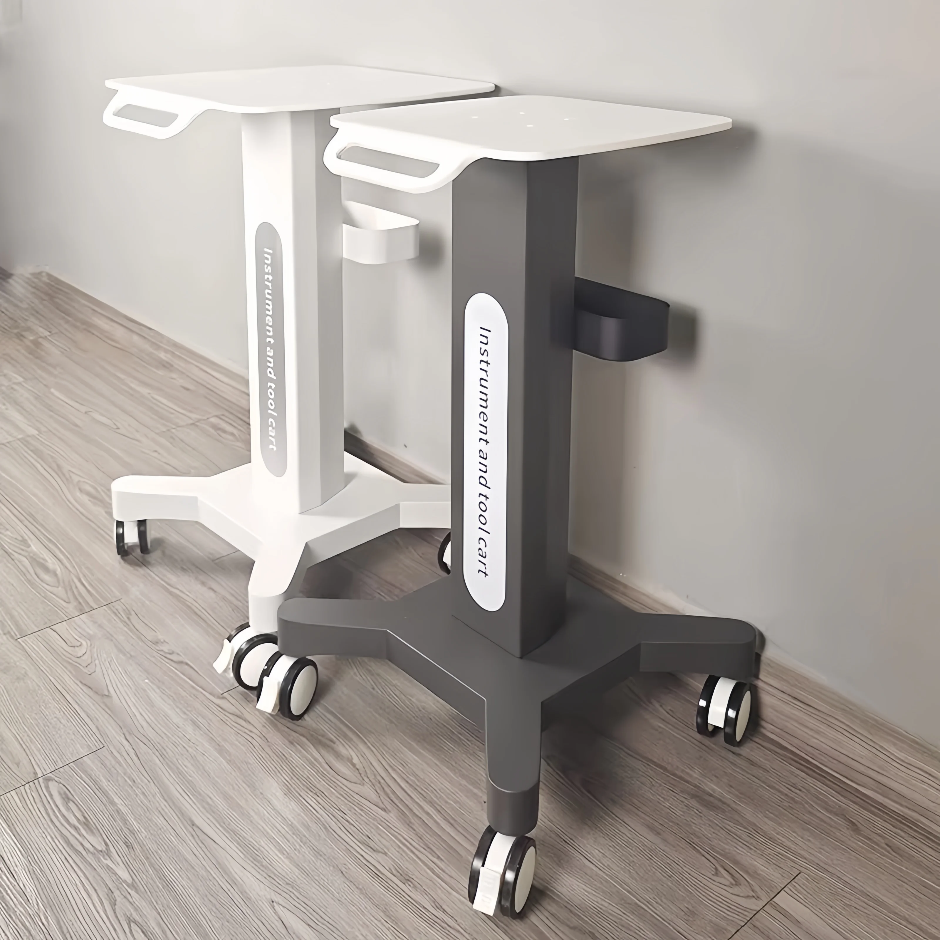 Multifunctional Dental Carts Silent Brake Wheels Beauty Instrument Cart Equipment Base Heavy Duty Metal Cart Esthetician Cart