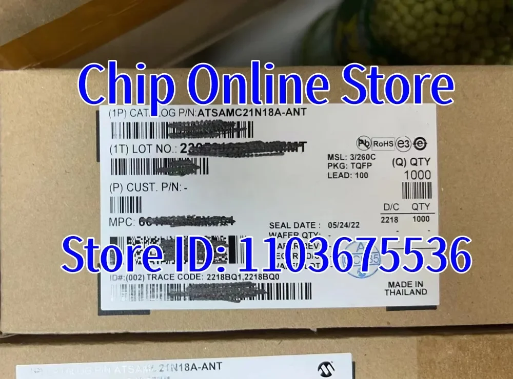 5 ~ 50 قطعة ATSAMC21N18A-AN ATSAMC21N18A-ANT ATSAMC21N18 TQFP100 جديد الأصلي 32 بت متحكم MCU #3
