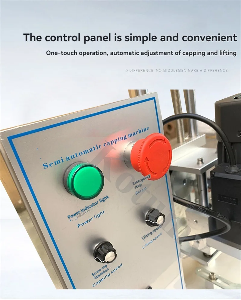 デスク自動キャッピングマシンラウンドキャップ自動スクリューキャッパー装置ボトルキャップ蓋シールロック回転