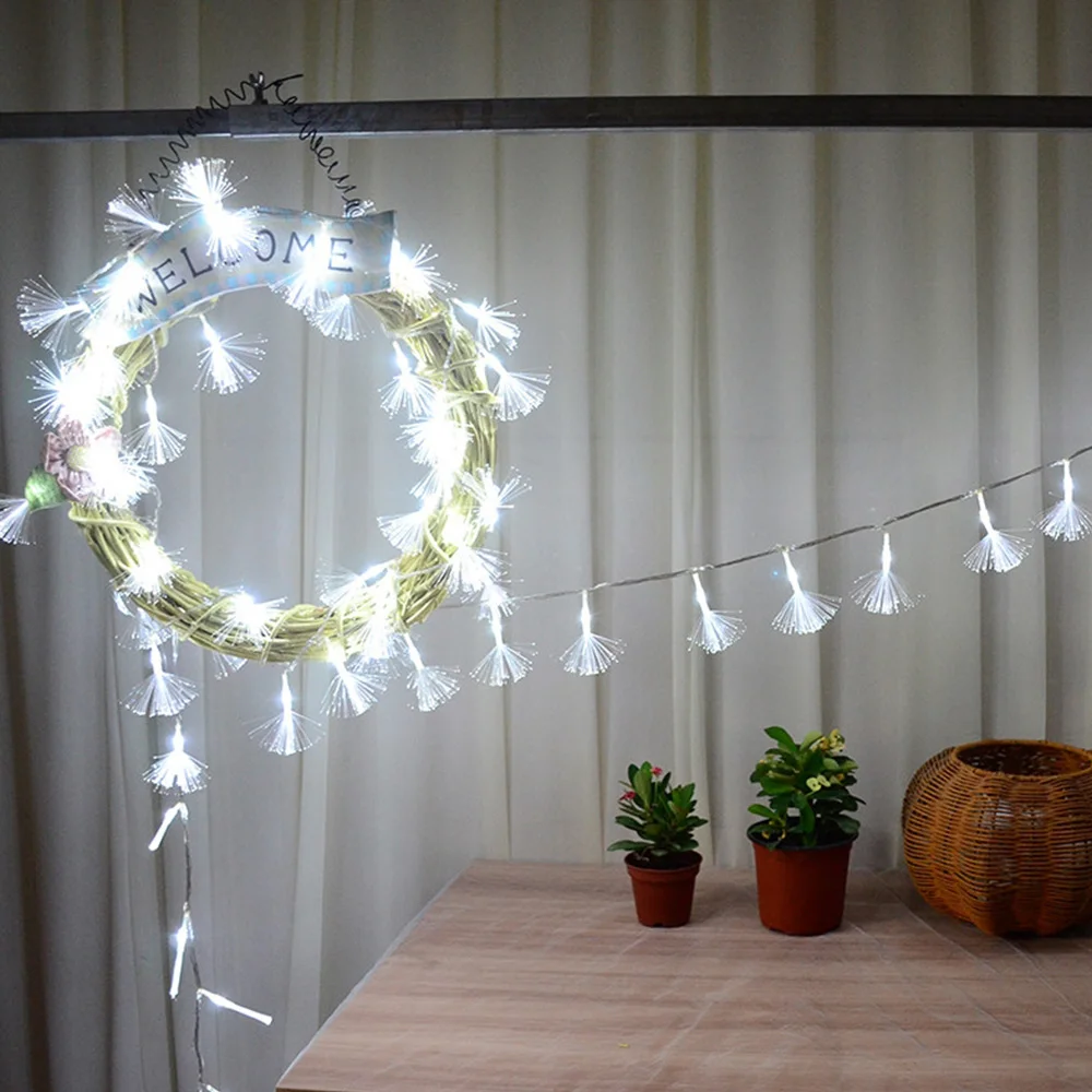 Optical Fiber Firefly LED String 10M 100LED Outdoor String Fairy Lights Holiday Bedroom Home Party Christmas Tree