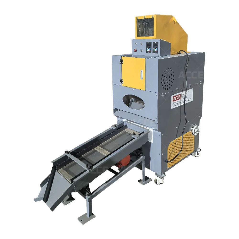 Máquina de reciclaje de cables pequeños de larga vida útil, máquina granuladora de cobre, máquina granuladora de alambre de cobre