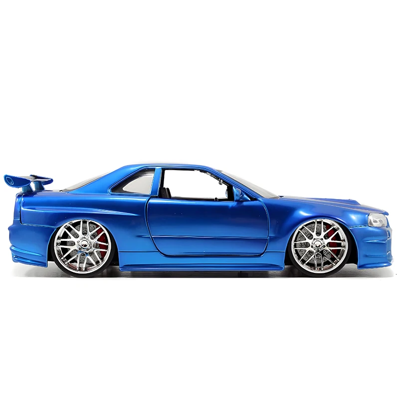 جادا 1:24 أفق GTR R34 سبيكة سيارة Diecasts ولعبة المركبات نموذج سيارة مصغرة مقياس نموذج سيارة للأطفال