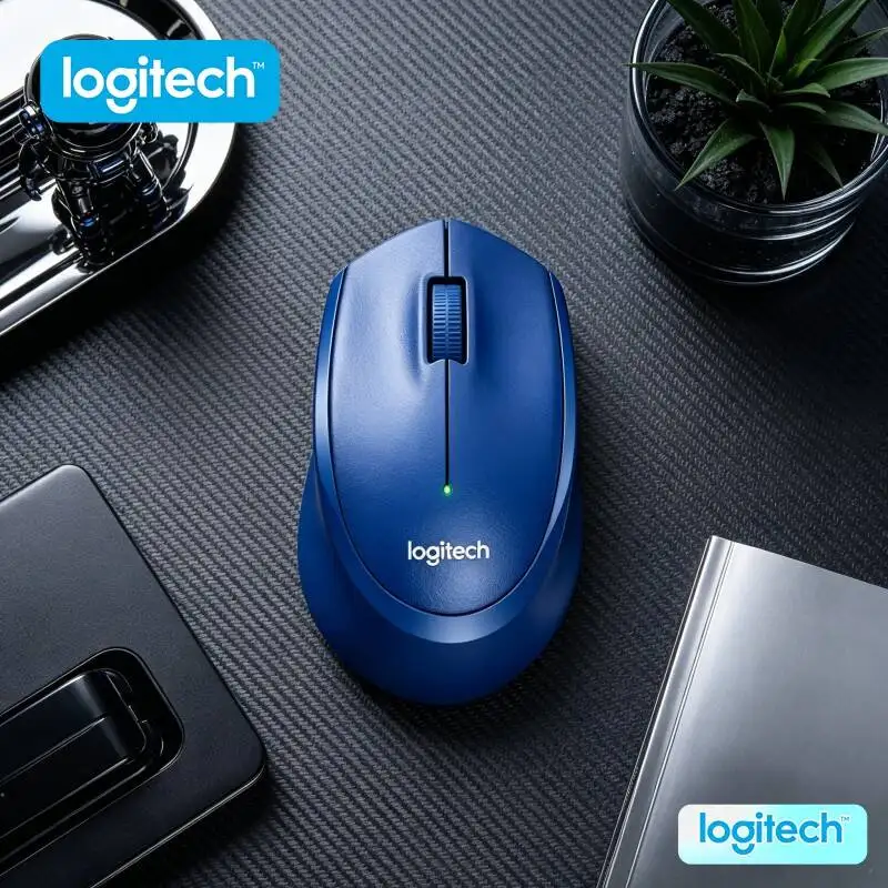 

Logitech M280/M330/M100R New Logitech M330 Silent Plus Wireless Mouse Ergonomic Design Noise Reducing Buttons for PC Mac Laptop
