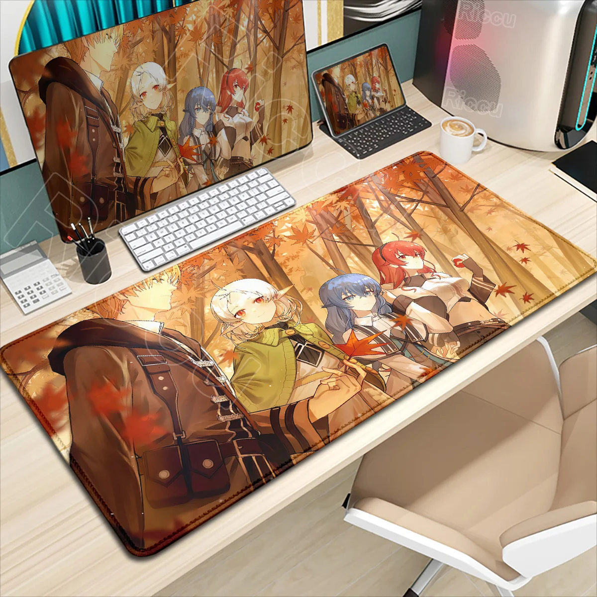 Mushoku Tensei Jobless Reincarnation Anime Mousepad Large Gaming Roxy Mouse Pad PC Laptop XXL Computer Keyboard Tablet Desk Mats