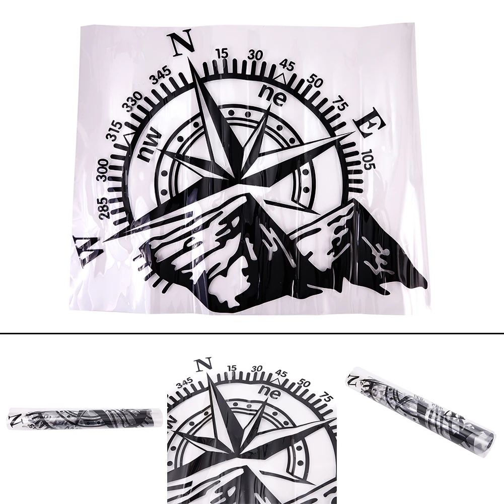 For Compass and Mountain Design Vinyl Decal for Car Bonnet Hood Perfect for Jeep Truck SUV Camper Van RV Trailer Decoration