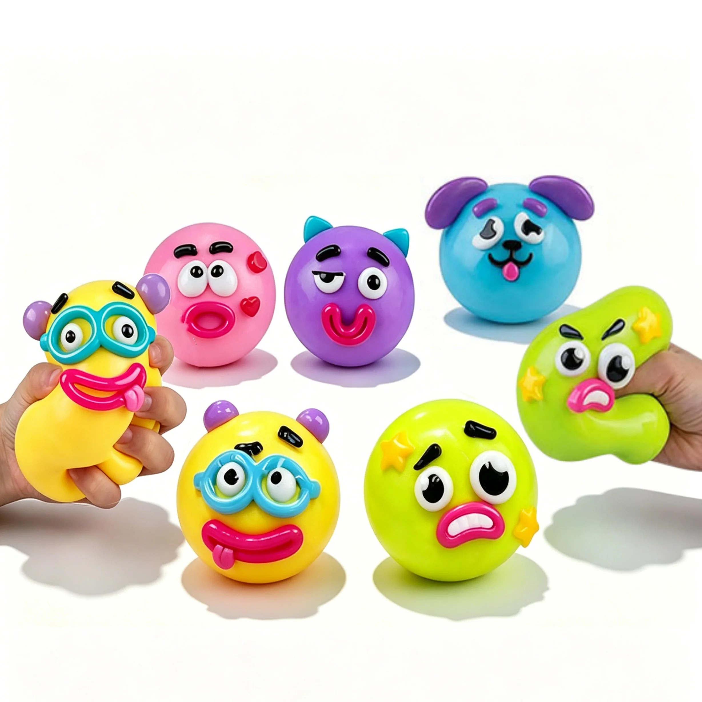 Hundegesicht-Squishy-Spielzeug, weich, formbar, niedlich, langsam aufsteigend, Quetschspielzeug, entspannendes sensorisches Fidget-Spielzeug für Erwachsene, Zuhause, Büro, Spiel, Geschenk ﻿