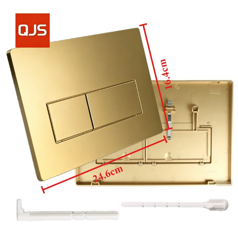 

Панель управления двойным смывом для настенных бачков Sigma Samba UP300 720, для скрытых унитазных бачков Geberit, золотистая