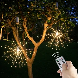 Feuerwerk Licht Fee führte Kupferdraht Laterne Lichterketten batterie betriebene Outdoor dekorative Terrasse Camping Garten Hängelampe