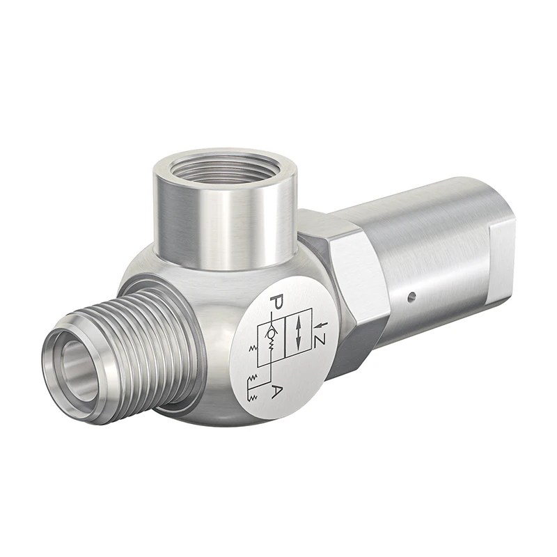 Válvula de retención neumática por inducción de aire, válvula unidireccional controlada por piloto PCV06 PCV08 PCV10 PCV15 con conector de 6mm, 8mm, 10mm y 12mm