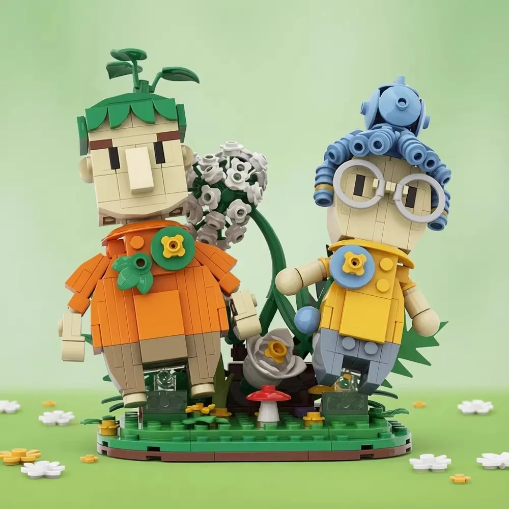 MOC Kreatives Spielcharakter-Set Cody und Xiaomei, Kombinations-Bausteinmodell, DIY-Puzzle, Bauspielzeug für Kinder, Geschenk, Dekoration. – Detail 2