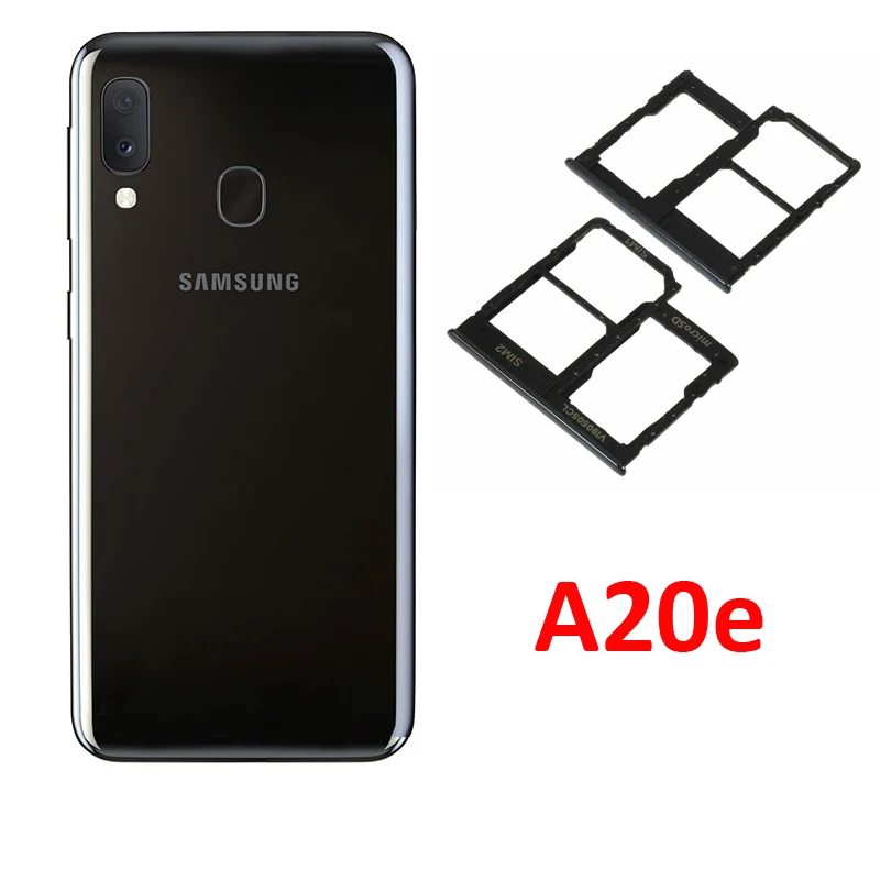 Adaptador de bandeja de tarjeta SIM de teléfono para Samsung Galaxy A20e, A202, A202F, A202DS, nuevo soporte para tarjeta Micro SD