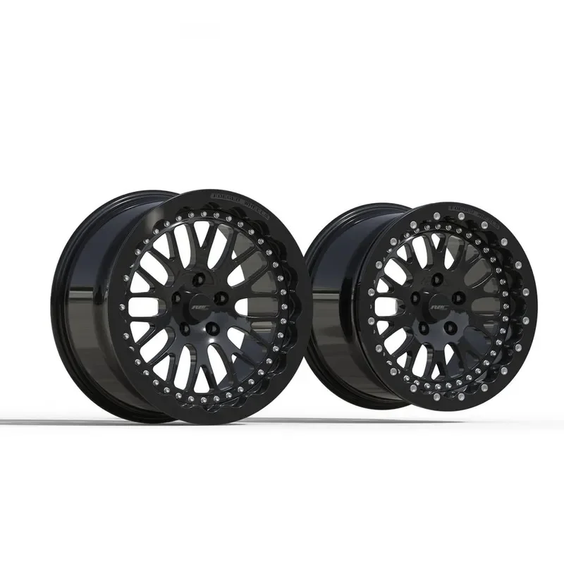 Beadlock Wheels 5x120.65 5x114.3 Compatible with Mustang Corvette Trailer Rims 17 18 19 Inch Forged Alloy