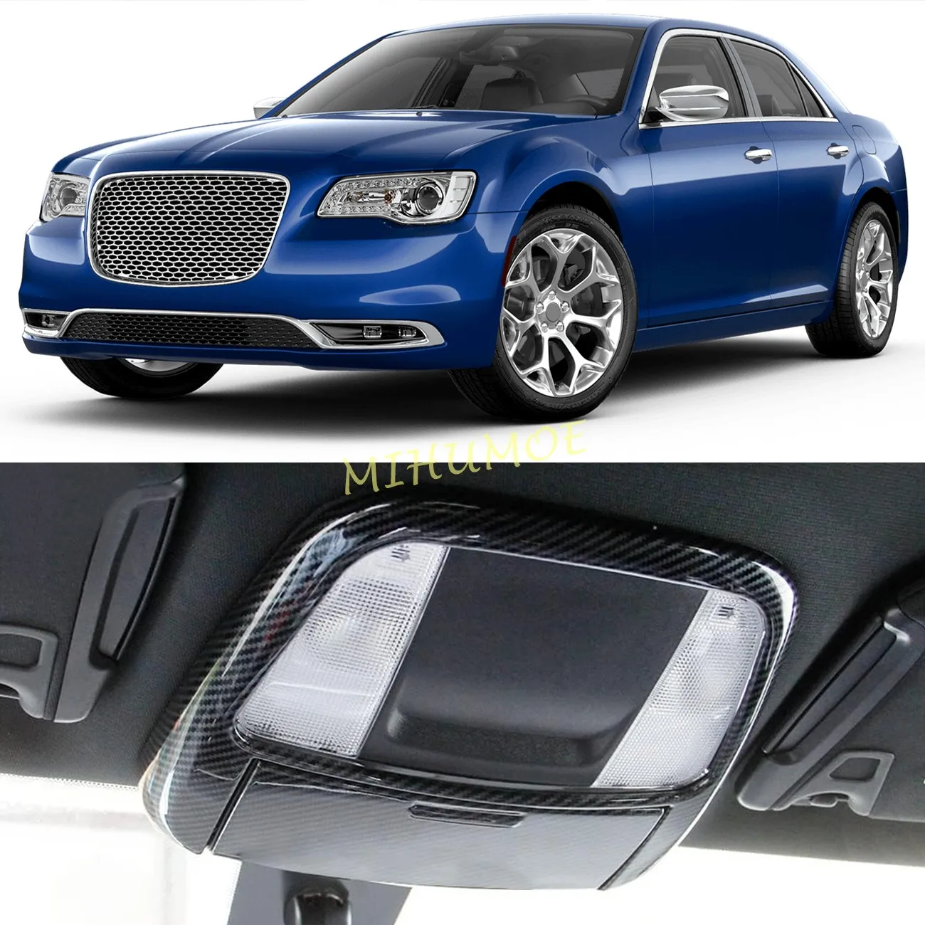 

Car Interior Reading Light Lamp Cover Trim Sticker For 2011-2023 Chrysler 300 Dodge Charger 2022 2021 2020 2019 2018 2017 2016
