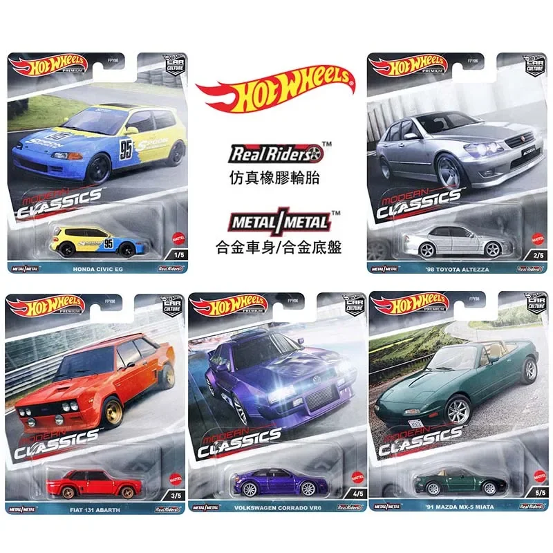 Hot Wheels-coche Premium Original para niños, juguetes clásicos modernos, cultura, 1/64, fundido a presión, Toyota Altezza, Volkswagen, Corrado,